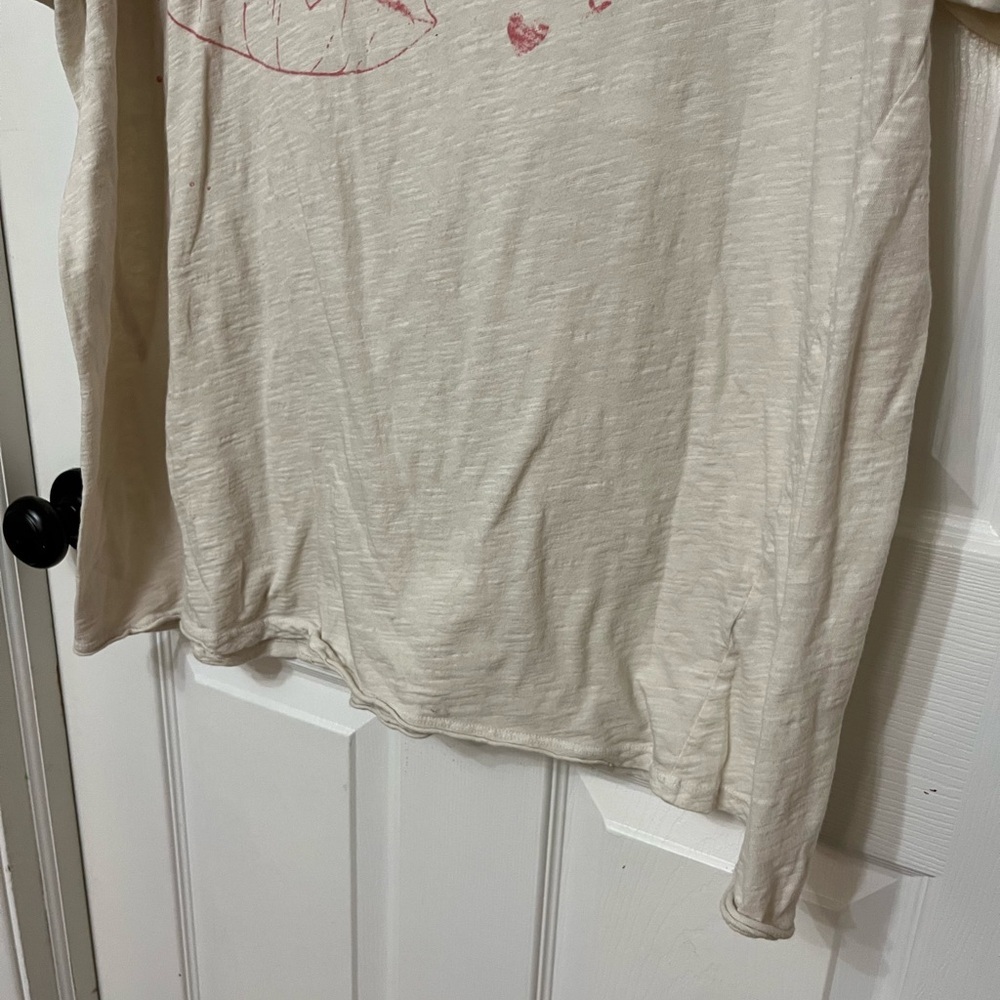MAGNOLIA PEARL T-Shirt “Speak Only Love” Distressed Boyfriend OS - Picture 5 of 10
